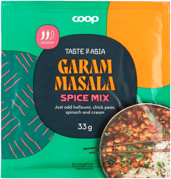 Coop Taste of Asia Garam Masala mausteseos 33 g