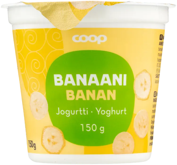 Coop banaanijogurtti 150 g