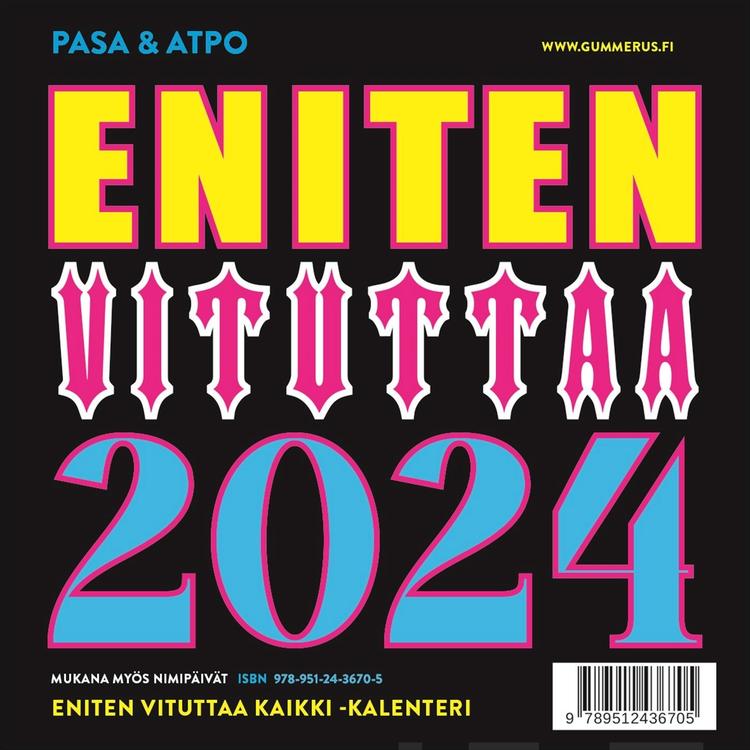 Pasa, Atpo, Eniten vituttaa 2024 -kalenteri