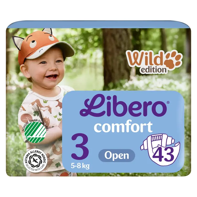LIBERO Comfort teippivaippa koko 3, 43 kpl, 5-8kg