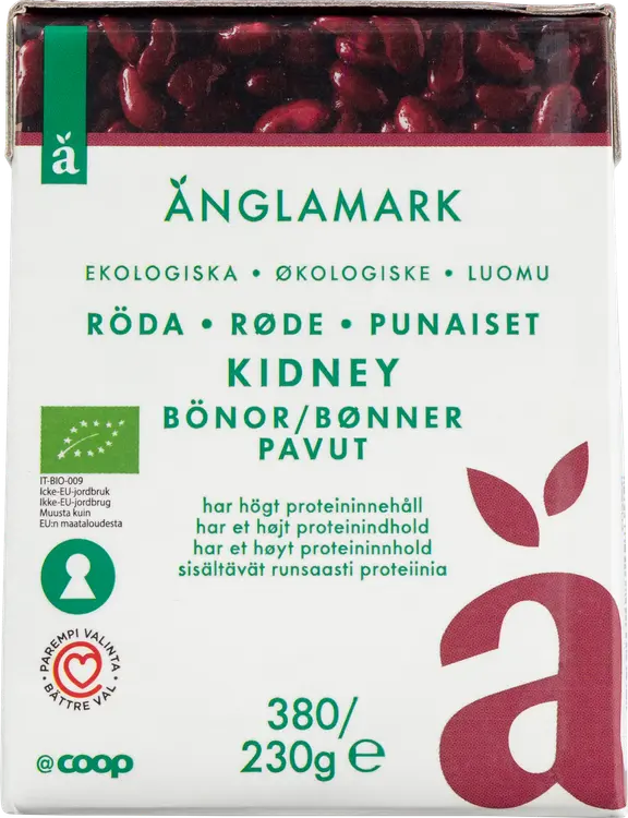 Änglamark kidneypavut luomu 380/230 g