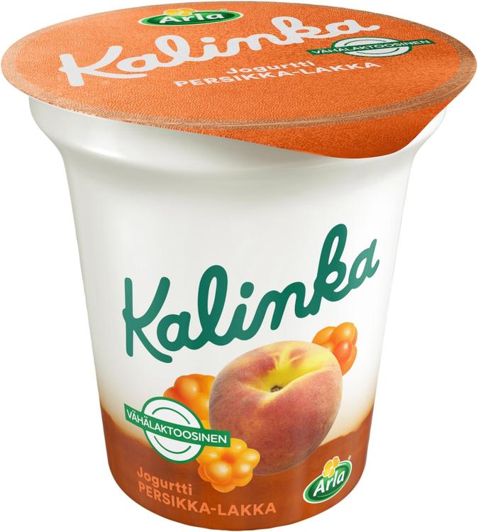 Arla Kalinka 150 g persikka-lakka vähälaktoosinen kerrosjogurtti