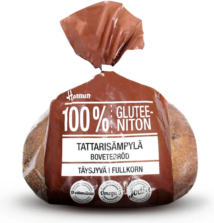 Hannun 320g 100% tattari-pellavasämpylä 4kpl gluteeniton