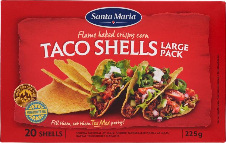 Santa Maria Taco Shells 20-pack, tacokuoret 20 kpl, 225g