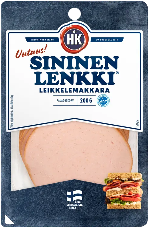 HK Sininen Lenkki® leikkelemakkara 200 g