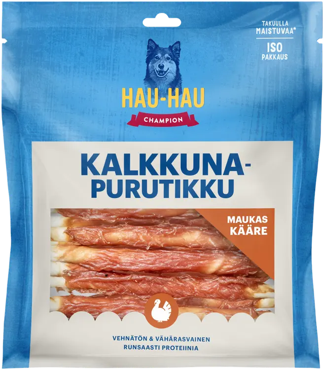 Hau-Hau Champion Kalkkunapurutikku 13 cm, 300 g