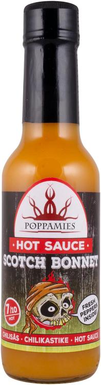 Poppamies Hot Sauce Scotch Bonnet chilikastike 150ml