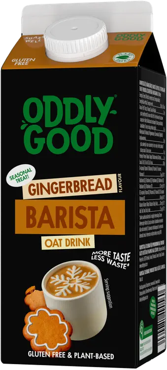 Oddlygood® Barista kaurajuoma piparkakku 0,75 l ESL gluteeniton