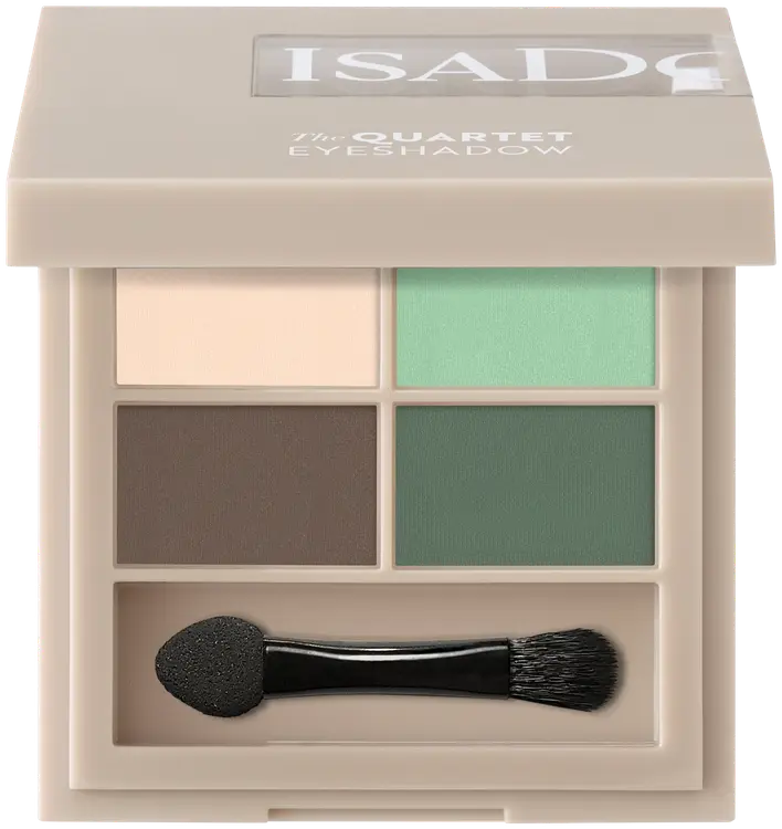 Isadora The Eyeshadow Quartet luomiväripaletti 02 Neo Mint 3,5 g