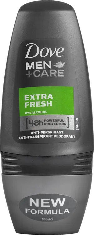 Dove Men+Care Extra Fresh Antiperspirantti Deodorantti Roll-on Miehille 48 h suoja 50 ml