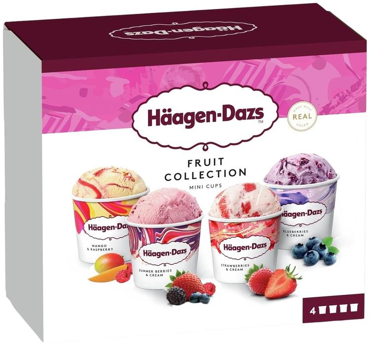 Häagen-Dazs Fruit Collection jäätelö monipakkaus 4x95ml