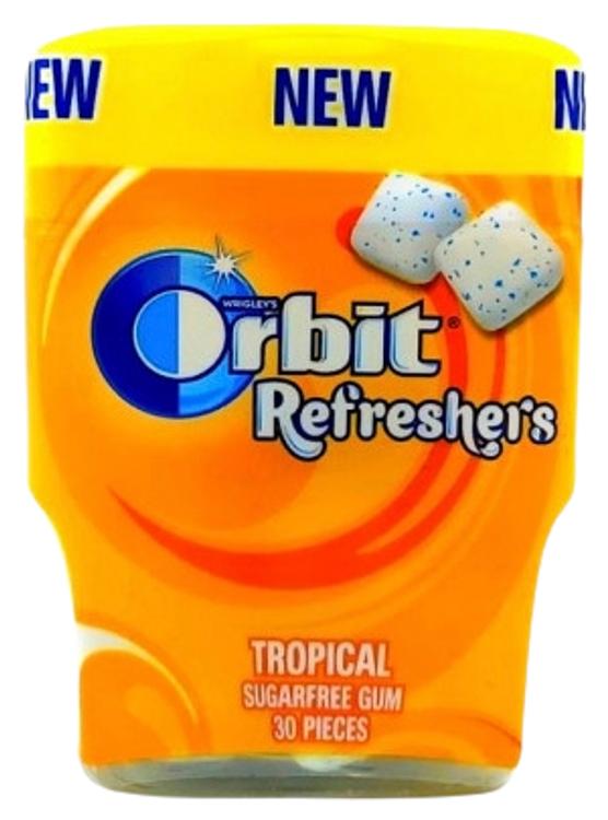 Orbit Refreshers Tropical pudel,30 tk,67g