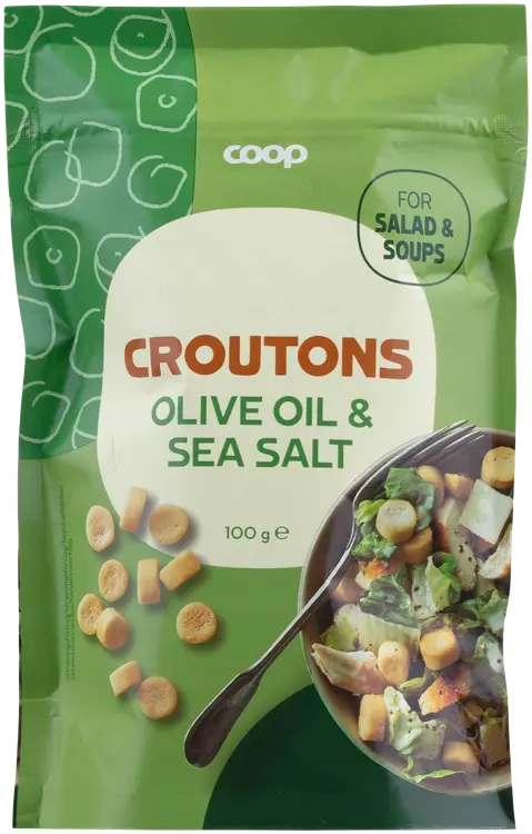 Coop oliiviöljyä ja merisuolaa sisältävät krutongit 100 g