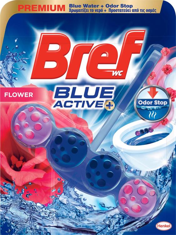 Bref 50g Blue Active Flower WC-raikastin