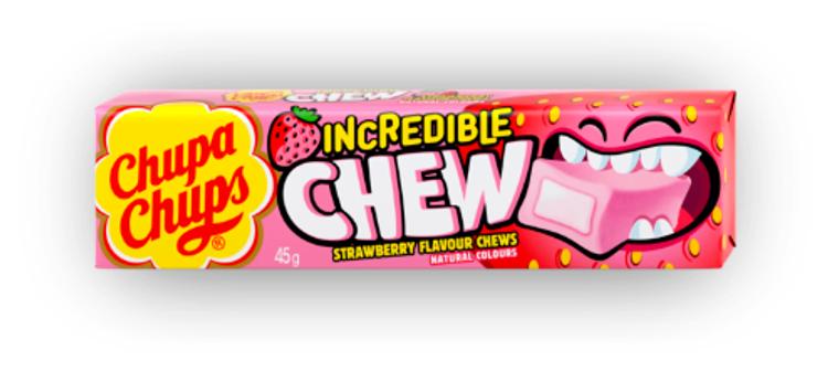 Chupa Chups Incredible Chew maasika 45g