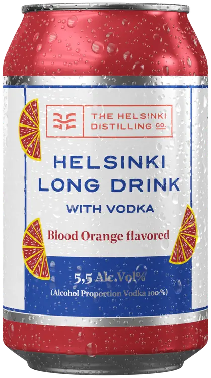 Helsinki Long Drink Vodka-BloodOrange 5,5 % 0,33 l tlk