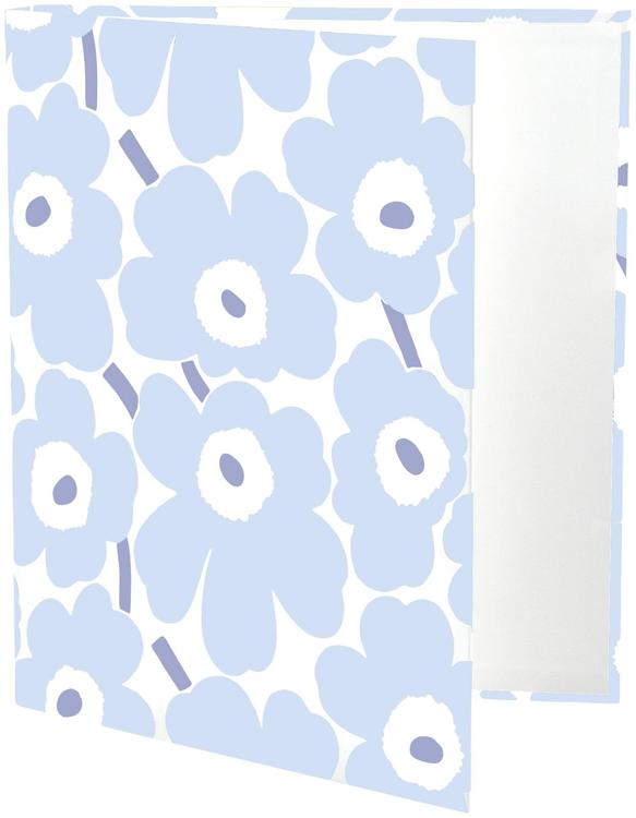 Marimekko rengaskansio A4 Unikko vaaleansininen 4 cm