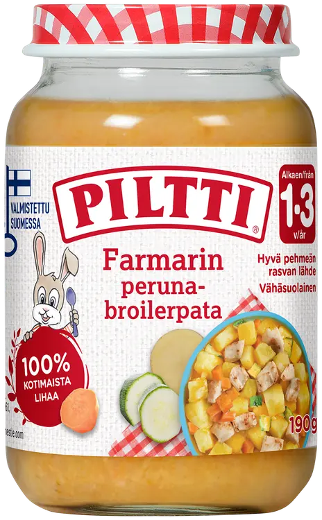 Piltti 190g Farmarin peruna-broilerpata lastenateria 1-3v