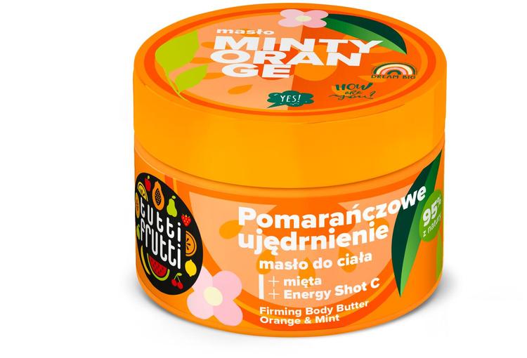 Tutti Frutti Kiinteyttävä vartalovoide Appelsiini ja minttu 200 ml