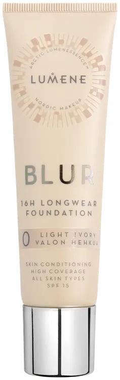 Lumene Blur Pitkäkestoinen meikkivoide SK15 0 Valon hehkua 30ml