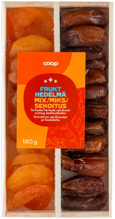 Coop kuivattu hedelmäsekoitus 180 g