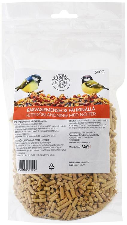 Leo & Wolf Rasvasiemenseos pähkinällä rehuseos ulkolinnuille 500g