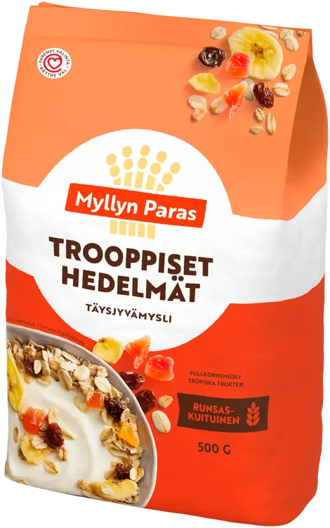 Myllyn Paras Trooppiset Hedelmät täysjyvämysli 500g