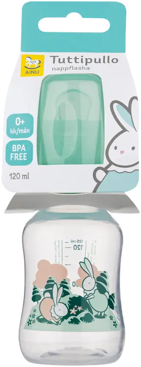 Ainu PP 120ml tuttipullo muotoiltu