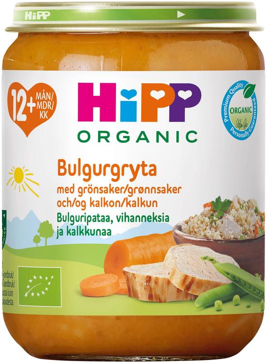 HiPP Bulguripada köögiviljade ja kalkuniga 12 kuud 250g