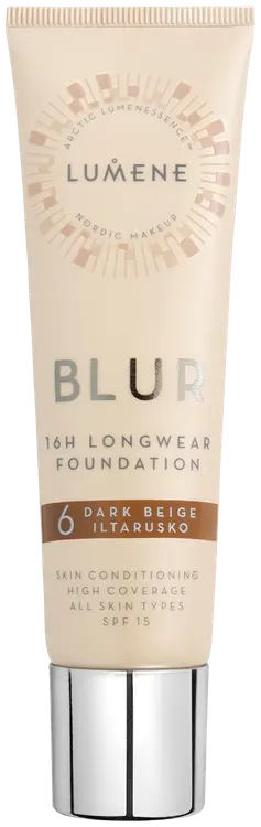 Lumene Blur Pitkäkestoinen meikkivoide SK15 6 Iltarusko 30ml