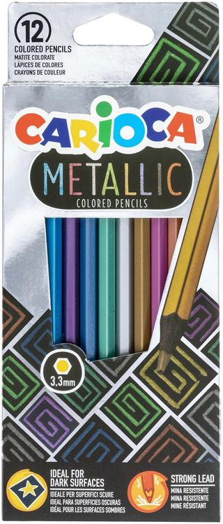 Värvipliiatsid carioca metallic 12 värvi