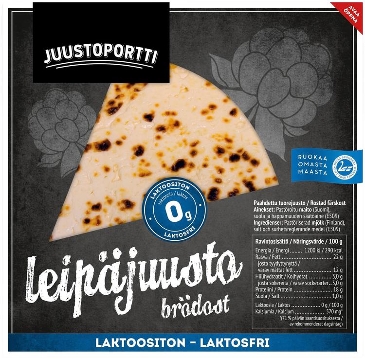 Juustoportti Leipäjuusto noin 200 g laktoositon