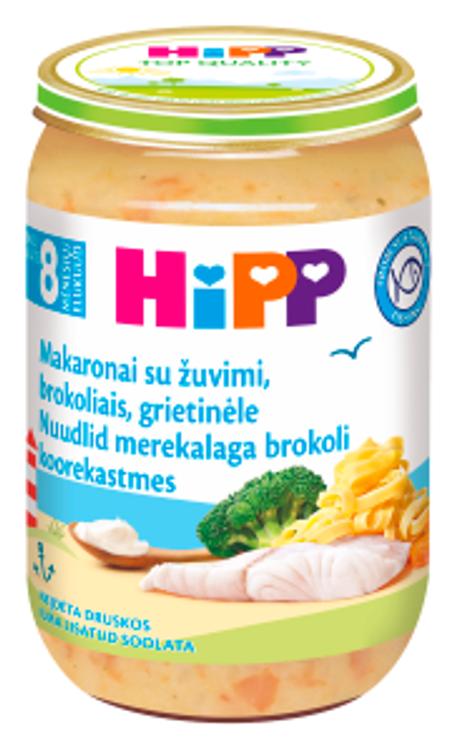 Hipp makaroni-kala-brokolipüree 220g, alates 8-elukuust