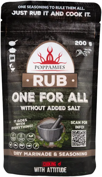 Poppamies Rub One For All mausteseos ilman lisättyä suolaa 200g
