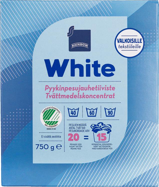 Rainbow 750g pesujauhetiiviste white