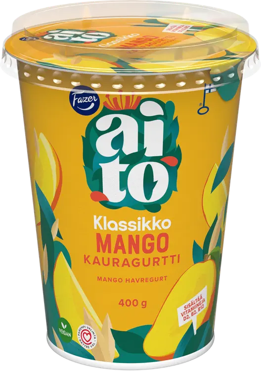 Fazer Aito Kauragurtti Mango 400 g, fermentoitu kauravälipala
