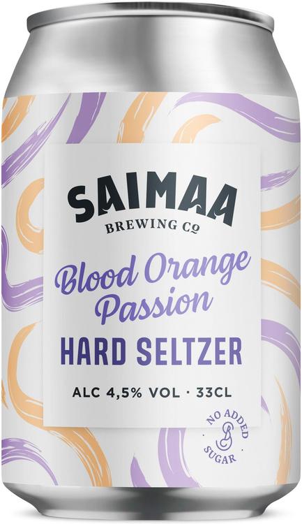 YES YES Hard Seltzer Bloodorange Passion 4,5% 0,33l tlk