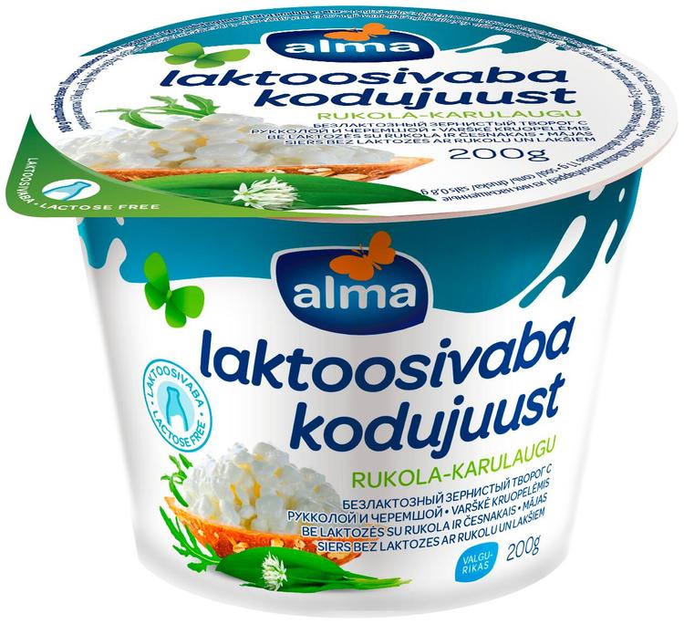 Alma laktoosivaba kodujuust rukola-karulaugu 200g
