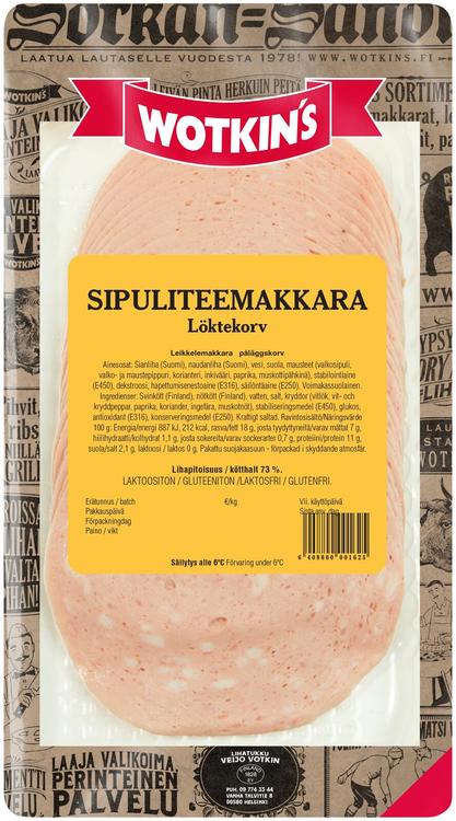 Wotkin´s 150g Sipuliteemakkara leikkelemakkara