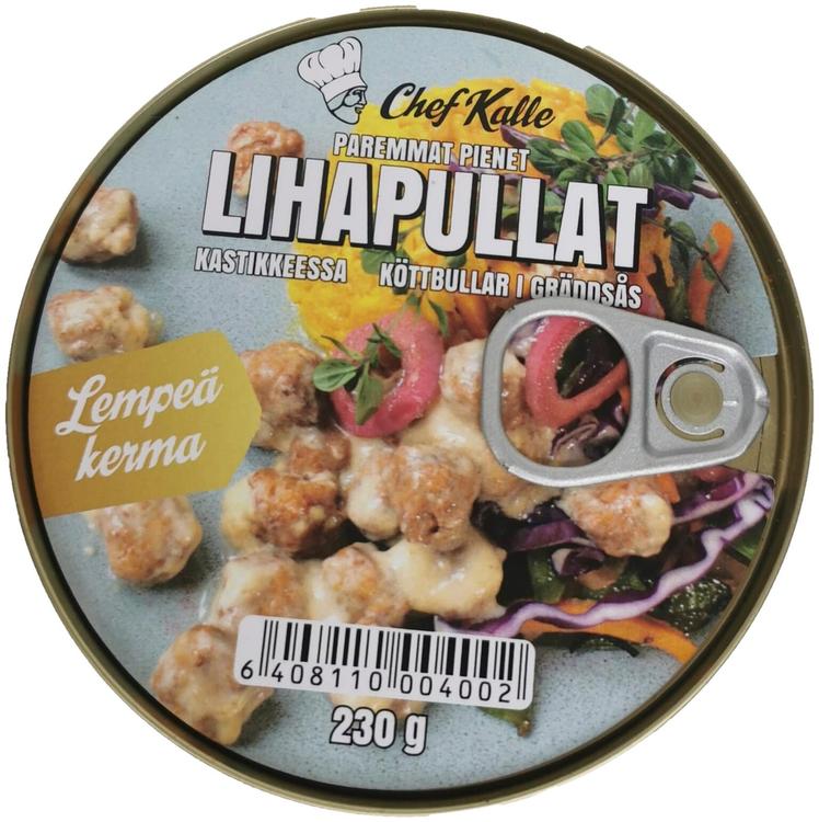 Chef Kalle Paremmat pienet lihapullat kastikkeessa - Lempeä kerma 230 g