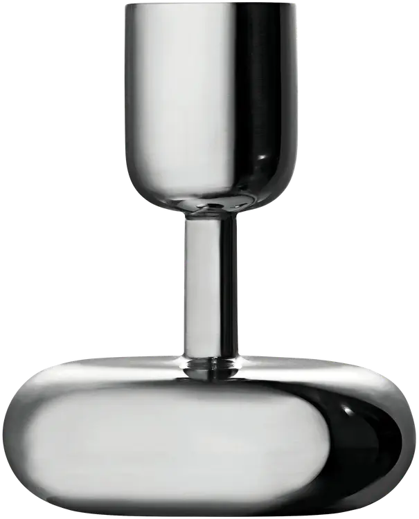 Iittala Nappula kynttilänjalka 107mm teräs