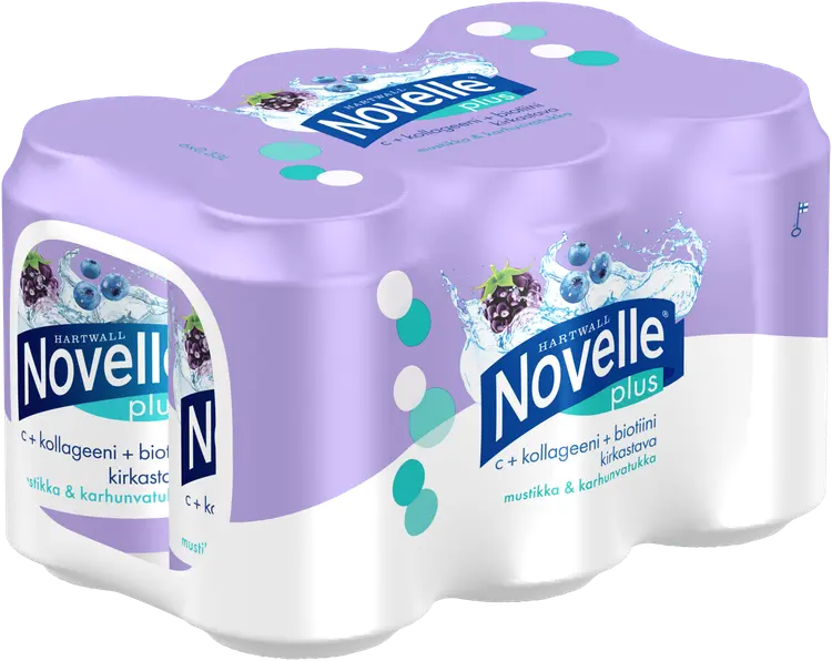 6 x Hartwall Novelle Plus C + Kollageeni + Biotiini 0,33 l