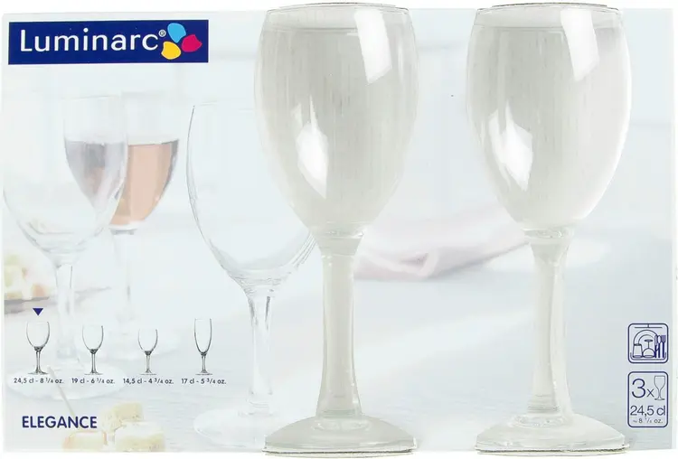 Luminarc Elegance viinilasi 24cl 3kpl