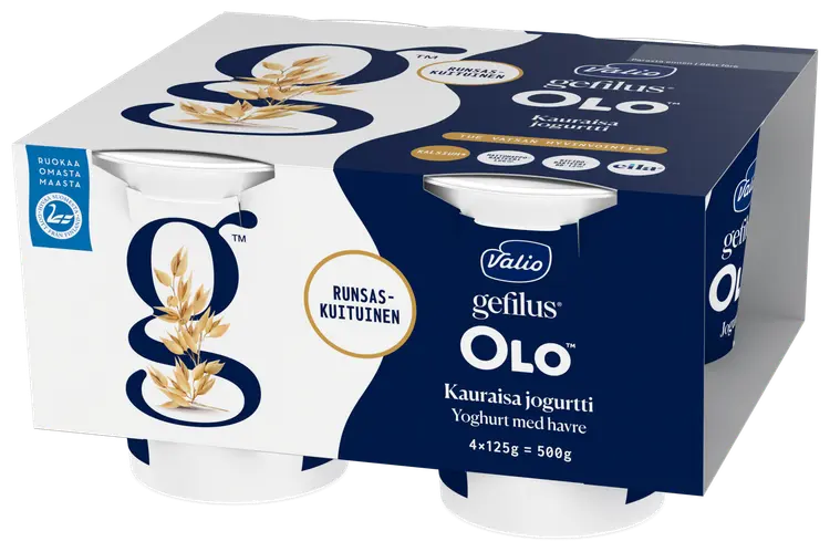Valio Gefilus® OLO™ jogurtti 4x125 g kauraisa laktoositon