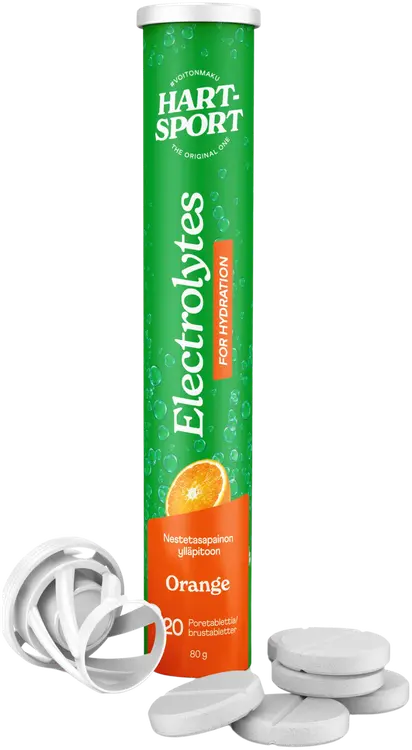 Hart-Sport Electrolytes Poretabletti appelsiini 20 tbl