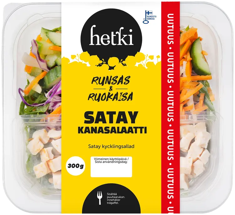 Fresh Hetki Ruokaisa Satay kanasalaatti 300 g