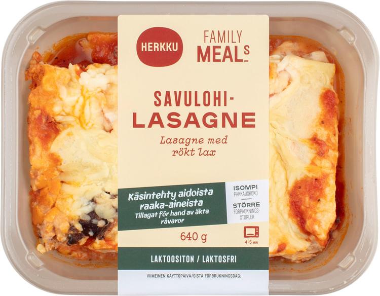 Herkku Family Meals Savulohilasagne 640g