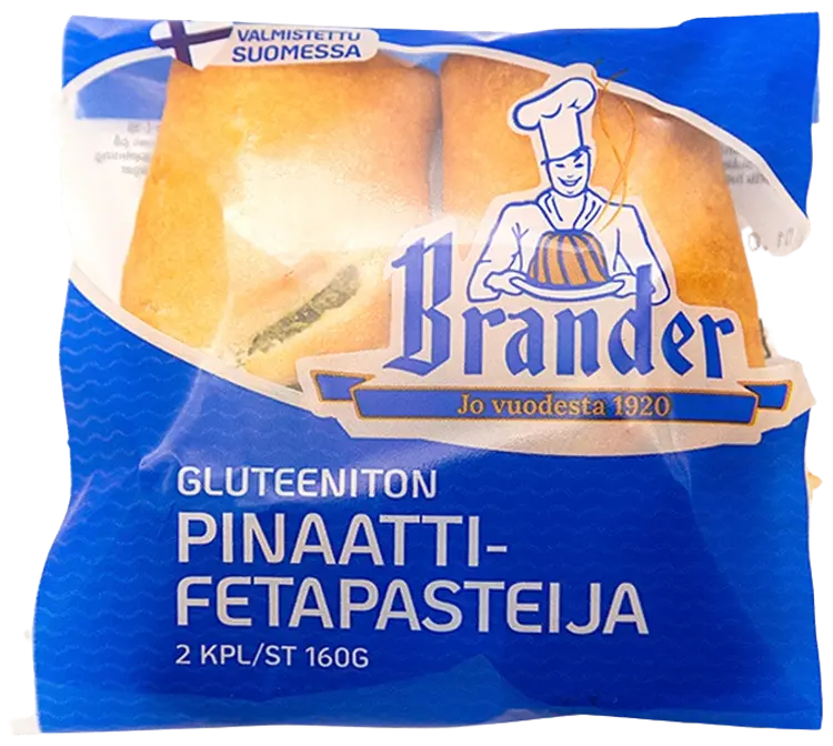 Brander pinaatti-fetapasteija gton 2 kpl/160g PA
