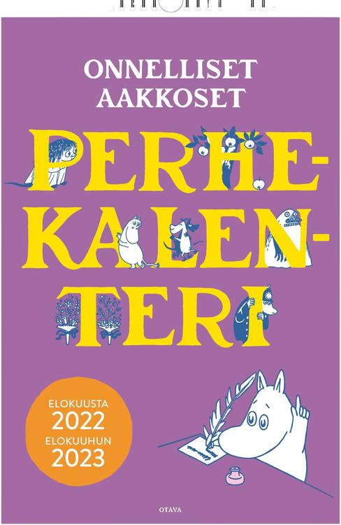 Onnelliset aakkoset perhekalenteri 2022-2023