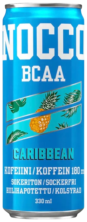 NOCCO BCAA Caribbean hiilihapotettu energiajuoma 330ml
